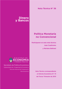 Nº36 • Dinero y Bancos Política Monetaria no Convencional