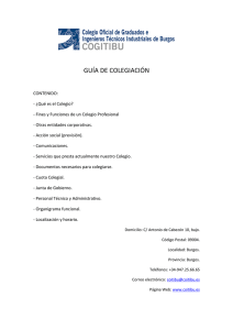 Guía de Colegiación - Colegio Oficial de Graduados e Ingenieros