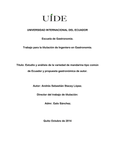 UNIVERSIDAD INTERNACIONAL DEL ECUADOR Escuela de
