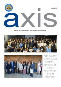 Axis Julio 2016 - Colegio de Médicos de Valladolid