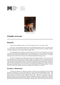 Claudia Aravena - Artistas Visuales Chilenos