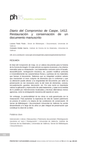 Diario del Compromiso de Caspe, 1412. Restauración y