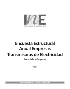 Encuesta Estructural Anual Empresas Transmisoras de Electricidad