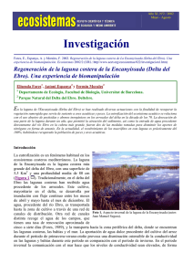 Investigación - Revista Ecosistemas