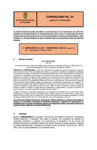 COMUNICADO No. 34 - Corte Constitucional