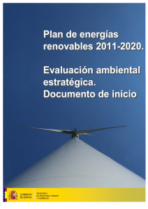 Plan de energías renovables 2011