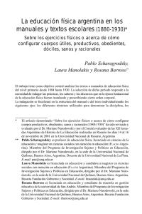 La educación física argentina en los manuales y textos escolares