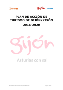PLAN DE ACCIÓN DE TURISMO DE GIJÓN/XIXÓN 2016-2020