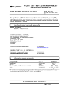 Hoja de seguridad - Dow AgroSciences