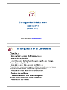 Bioseguridad en el Laboratorio