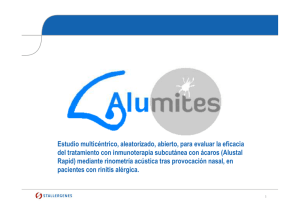 Estudio ALUMITES: Inmunoterapia Subcutánea a