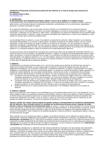 Validacin de diferentes ecuaciones de prediccin del VO2max en el