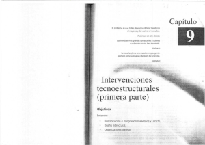 Intervenciones tecnoestructurales (primera parte)