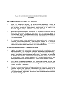 PLAN DE ACCION ECONOMICO DE CENTROAMERICA (PAECA) I
