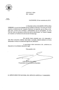 OFICIO N° 13541 INC.: solicitud VALPARAÍSO, 05 de noviembre de