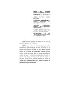 sx-jrc-141/2015 actor - Tribunal Electoral del Poder Judicial de la