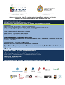 programa seminario: “energía sustentable y regulación de recursos