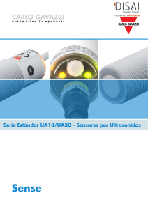 catalogo detectores ultrasonidos ua18 ua30 carlo gavazzi