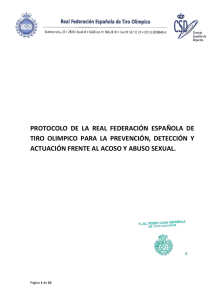 Protocolo abuso y abuso sexual - Real Federación de Tiro Olímpico