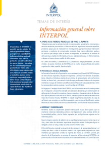 Información general sobre INTERPOL