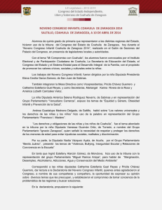 10 de Abril de 2014 - Congreso del Estado de Coahuila