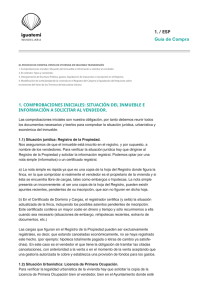Guía de Compra 1. / ESP 1. COMPROBACIONES INICIALES