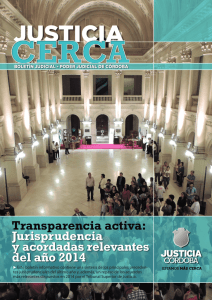 Boletín Judicial "Justicia Cerca" - Diciembre de