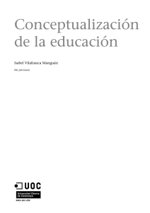 Teorías de la educación, septiembre 2015