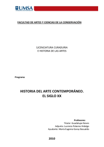 historia del arte contemporáneo. el siglo xx