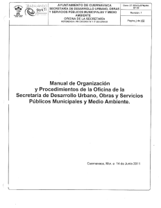 Secretaría de Desarrollo Urbano, Obras, Servicios Públicos y Medio