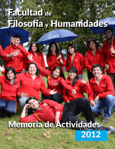 Memoria Anual 2012 - Facultad de Filosofía y Humanidades