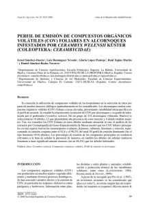perfil de emisión de compuestos orgánicos volátiles (cov)