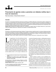 Prescripción de agentes orales a pacientes con diabetes