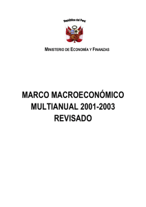 Marco Macroeconómico Multianual 2001-2003 Revisado