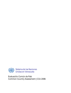 Evaluación Común de País (CCA) - El PNUD en Venezuela