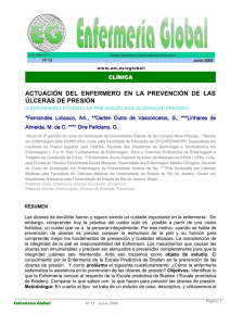 actuación del enfermero en la prevención de las úlceras de presión