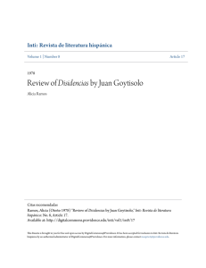 Review of Disidencias by Juan Goytisolo