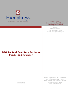 BTG Pactual Crédito y Facturas Fondo de Inversión