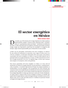El sector energético en México - Archivo