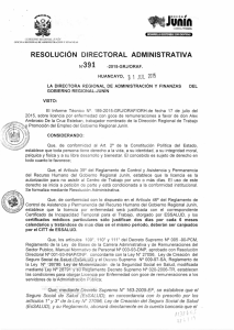 resolución directoral administrativa n.391