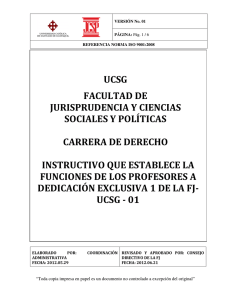 UCSG FACULTAD DE JURISPRUDENCIA Y CIENCIAS SOCIALES