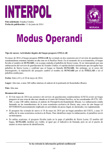Modus Operandi - Illegal operations of the fishing vessel