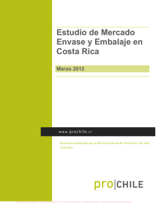 Estudio de Mercado Envase y Embalaje en Costa Rica