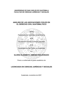 análisis de las asociaciones civiles en el derecho civil guatemalteco