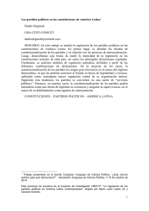 1 Los partidos políticos en las constituciones de América Latina