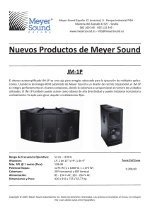Nuevos Productos de Meyer Sound
