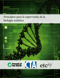 Principios para la supervisión de la biología sintética