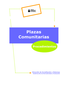 Plazas Comunitarias Procedimientos