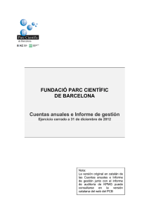 Cuentas anuales e Informe de gestión 2012