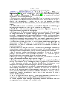 CAPÍTULO III. COMPETENCIA POR RAZON DEL TERRITORIO